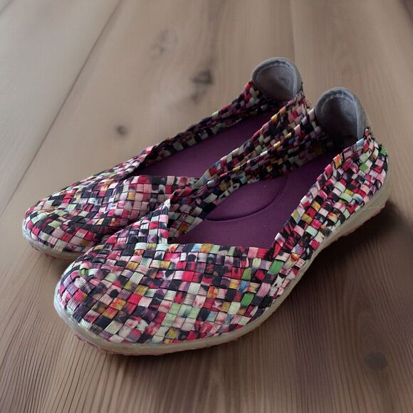 Zee Alexis 'Spice' Womens Size 10 Slip-On Shoes Woven Mosaic Multicolored - Picture 1 of 12